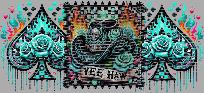 16oz Distressed Checkered-DC-86